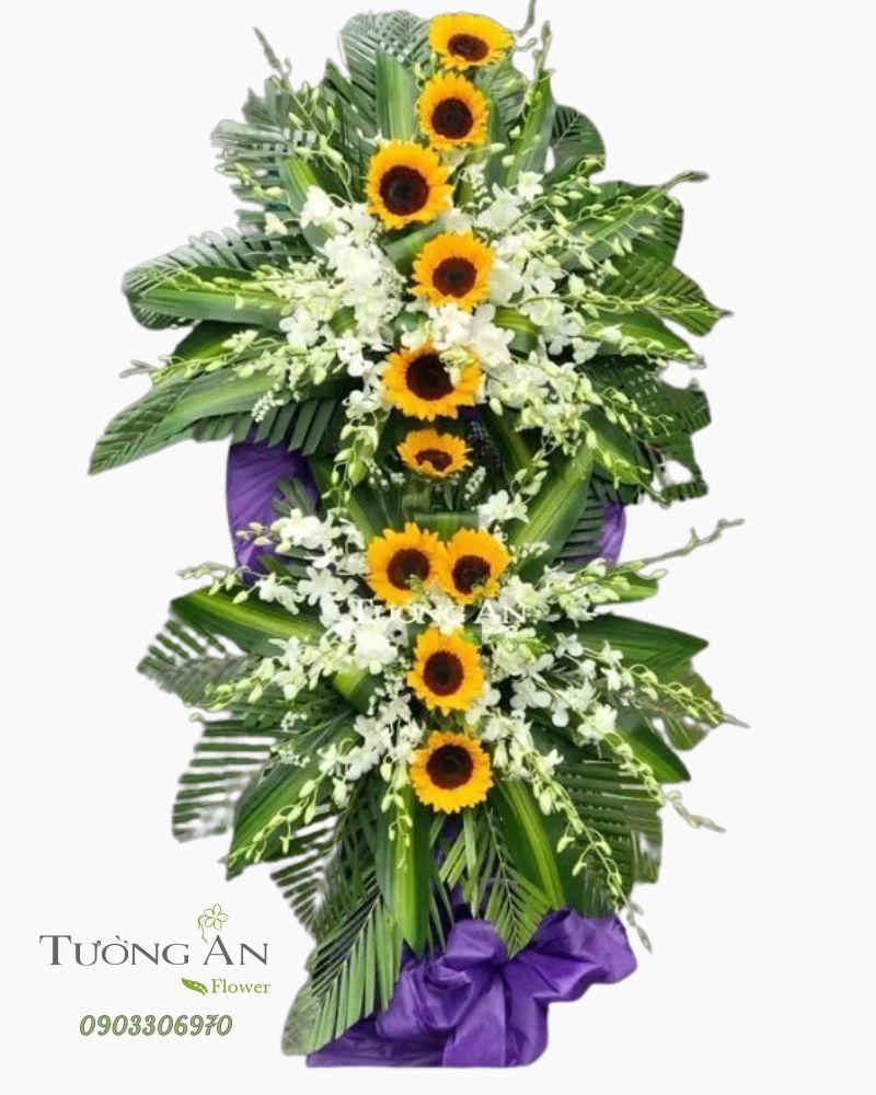  Vòng Hoa Chia Buồn Hướng Dương - B209 