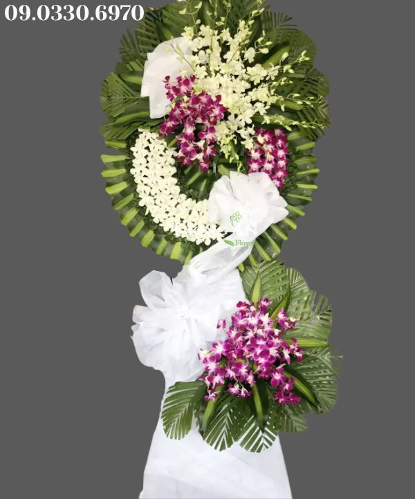  Vòng Hoa Đám Ma 2 Tầng - B229 