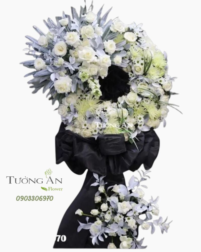  Vòng Hoa Đám Tang - B320 
