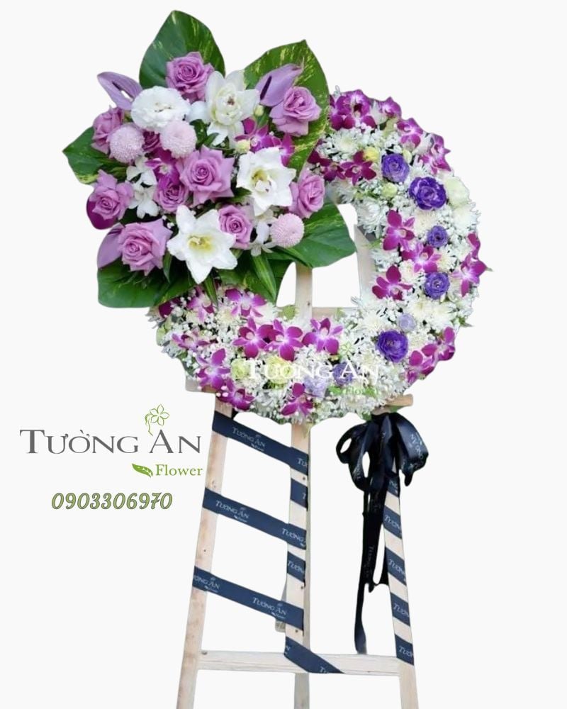  Vòng Hoa Phúng Điếu - B338 