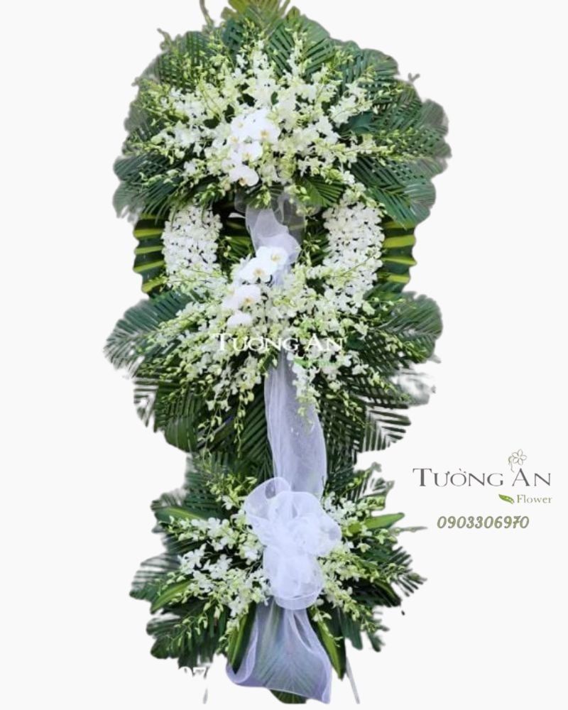  Vòng Hoa Phúng Điếu Viếng Đối Tác - B286 