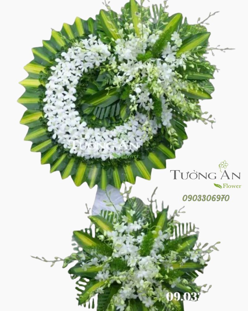  Vòng Hoa Phúng Viếng - B250 