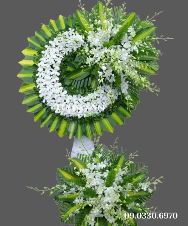  Vòng Hoa Phúng Viếng - B250 