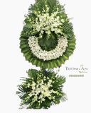  Vòng Hoa Phúng Viếng Tông Trắng - B267 