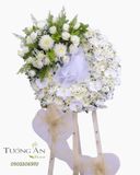  Vòng Hoa Tang Lan Hồ Điệp Trắng - B336 