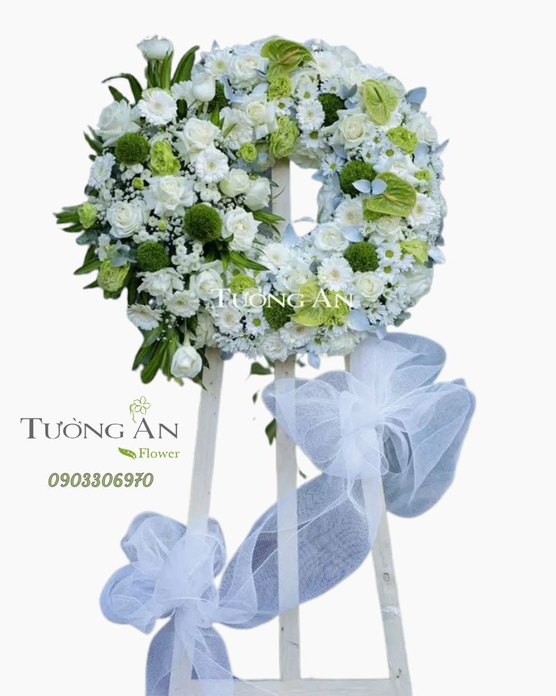  Vòng Hoa Tang Lễ - B345 