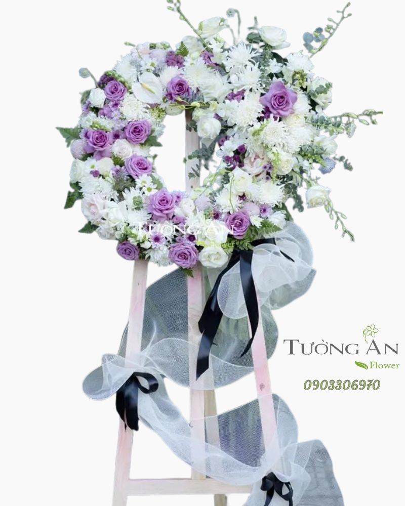  Vòng Hoa Tang Lễ - B346 