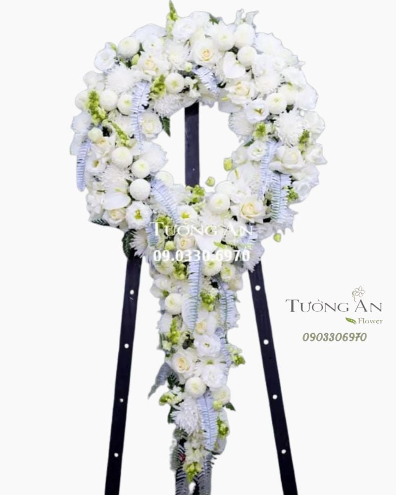  Vòng Hoa Tang Lễ Hiện Đại - B335 