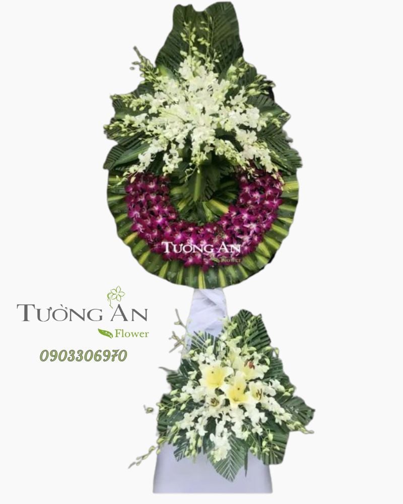  Vòng Hoa Tang Lễ Hoành Tráng - B219 