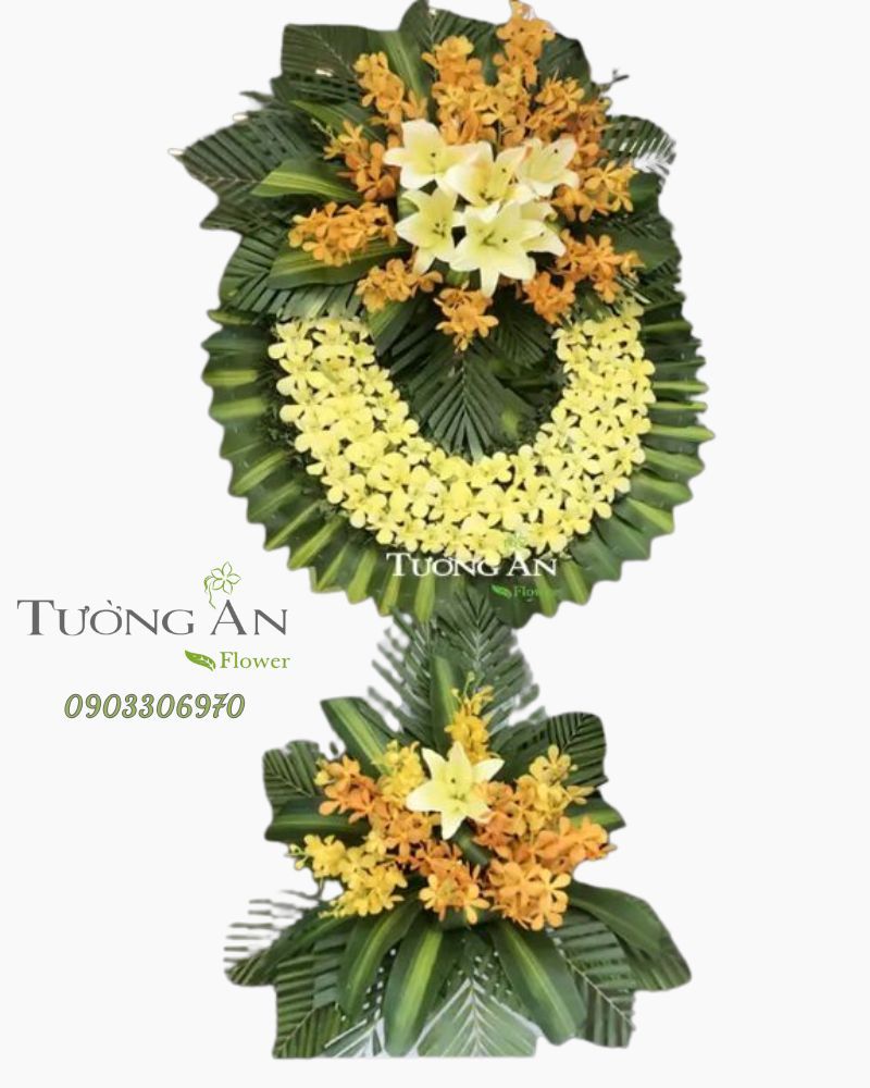  Vòng Hoa Tang Lễ Phật Giáo - B220 