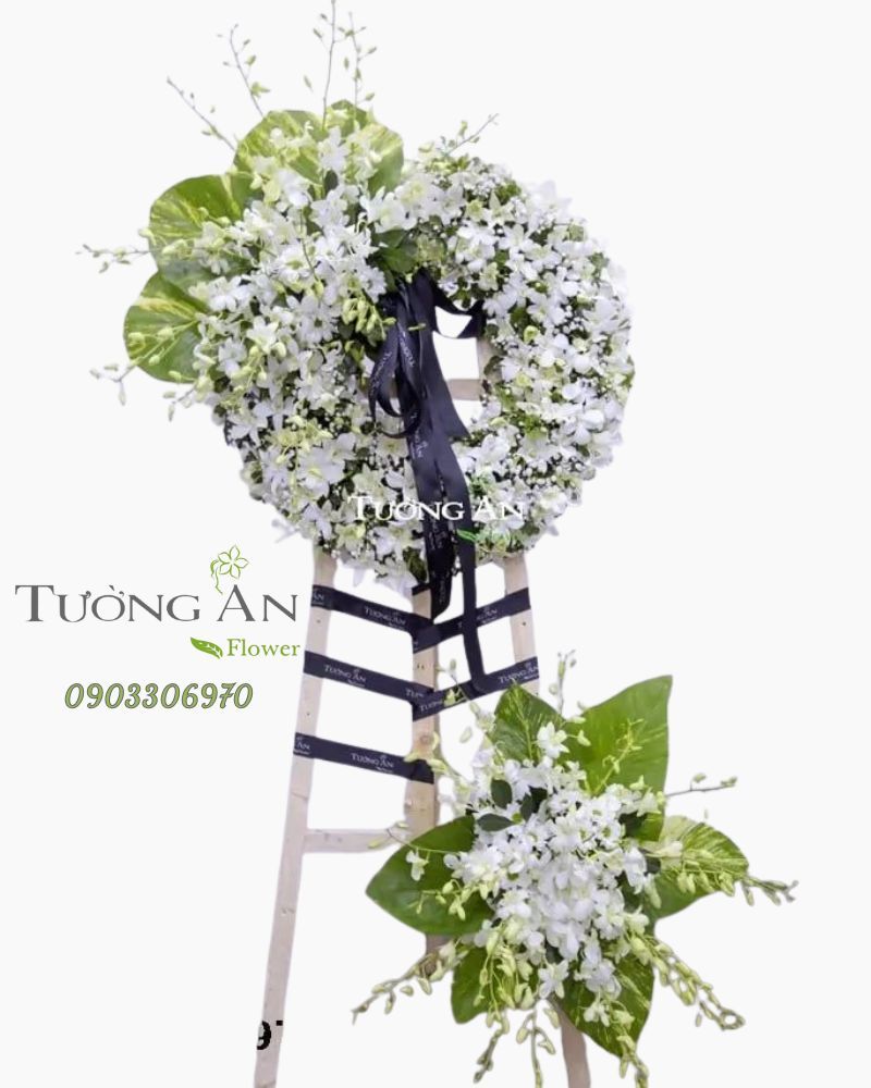  Vòng Hoa Tang Lễ Quận Gò Vấp - B308 