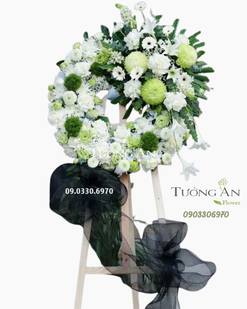  Vòng Hoa Tang Trang Trọng - B356 