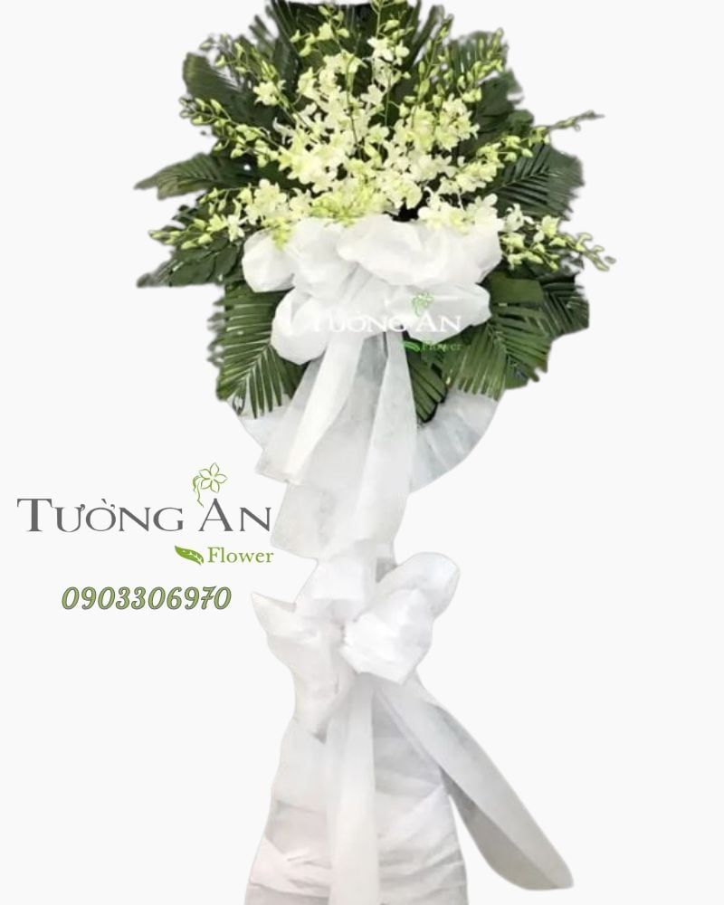  Vòng Hoa Tươi Viếng Đám Tang - B262 