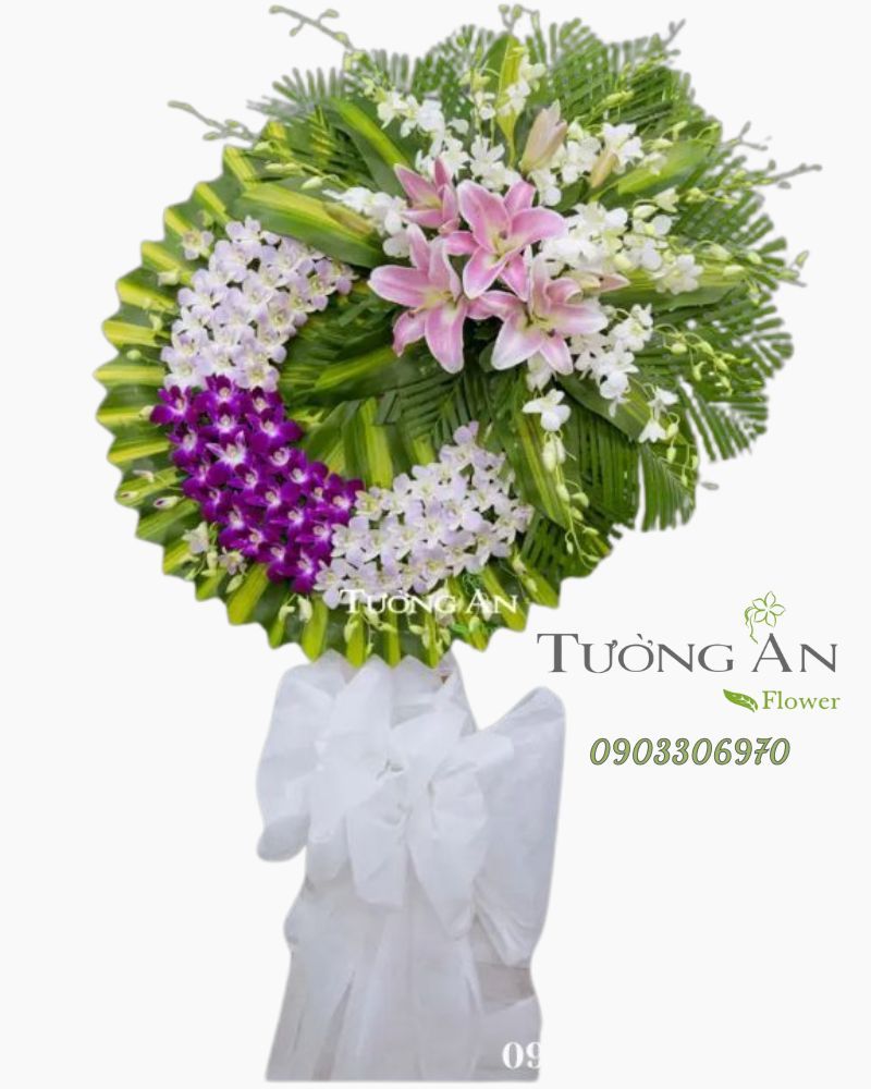  Vòng Hoa Viếng Đám Ma Giá Rẻ - B287 