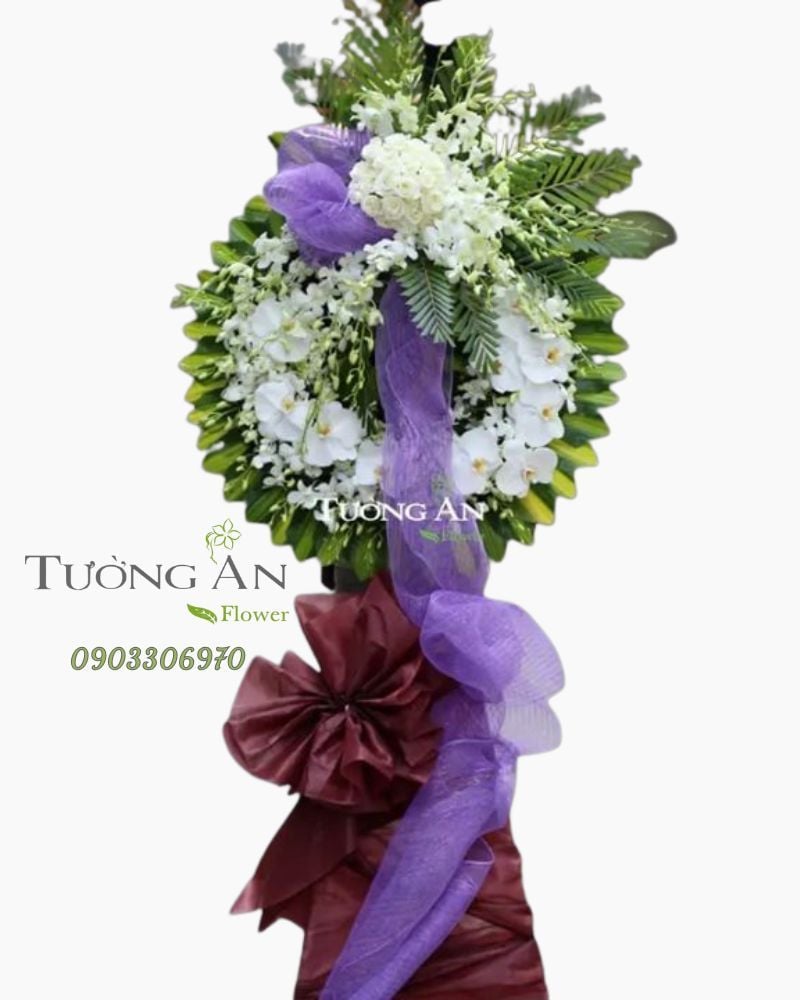  Vòng Hoa Viếng Đám Tang - B215 
