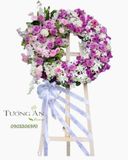  Vòng Hoa Viếng Lan Tím - B339 