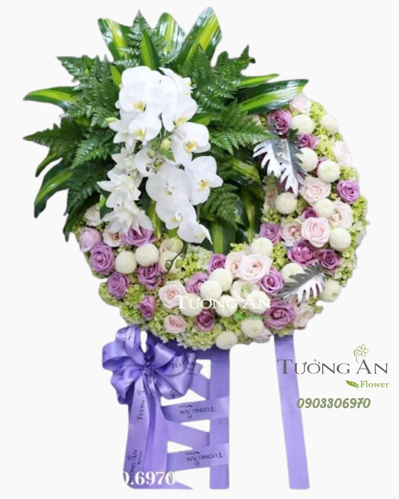  Vòng Hoa Viếng Người Lớn Tuổi - B328 