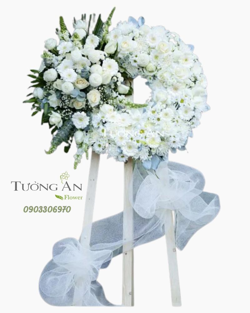  Vòng Hoa Viếng Sang Trọng - B348 