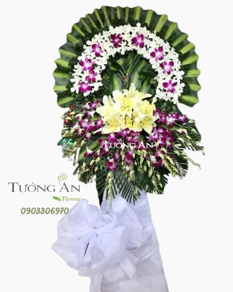  Vòng Hoa Viếng Sui Gia - B244 