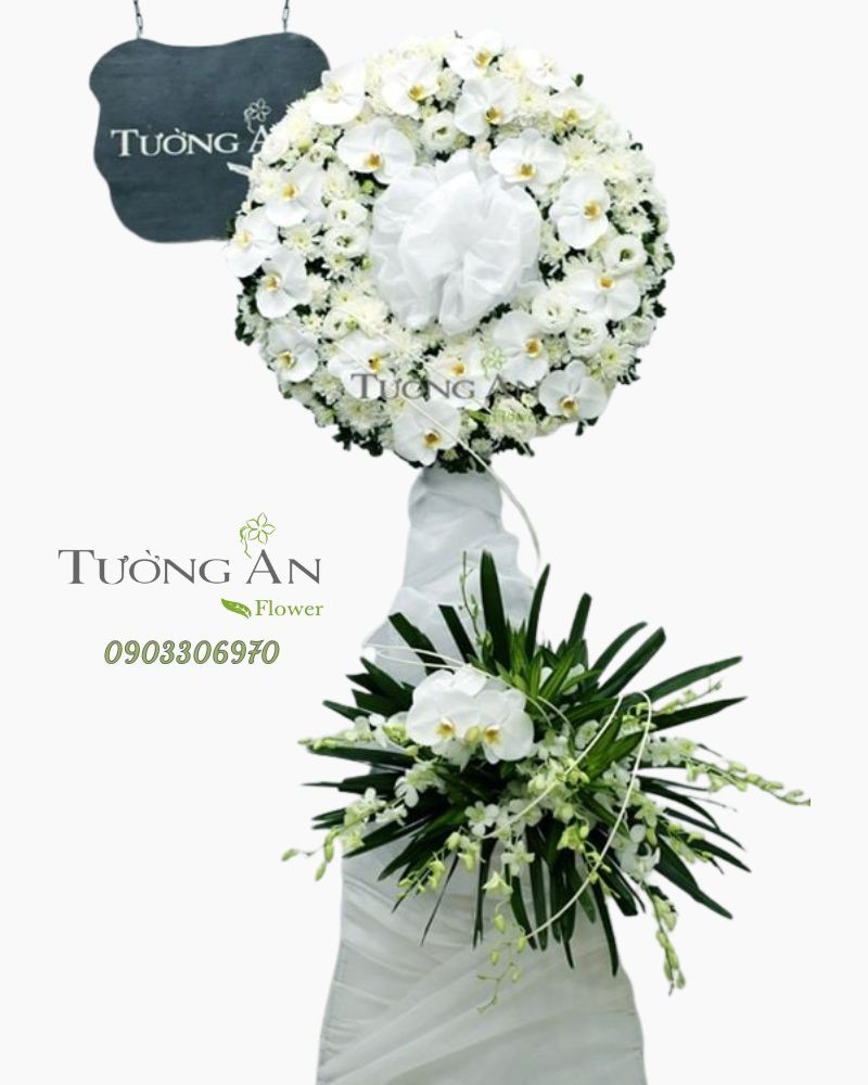  Vòng Hoa Viếng Tiễn Đưa - S640 