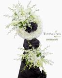  Vòng Hoa Viếng Tông Trắng - B321 