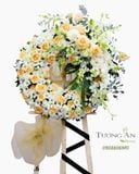  Vòng Hoa Viếng Tông Vàng Nhẹ - B314 