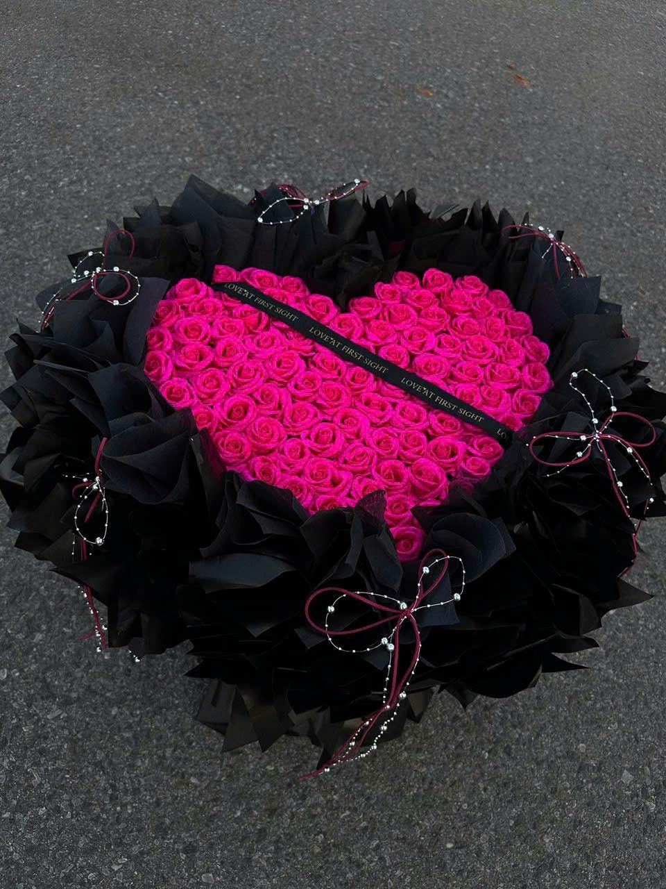  Bó Hoa Sáp Trái Tim Cháy Bỏng - HST17 