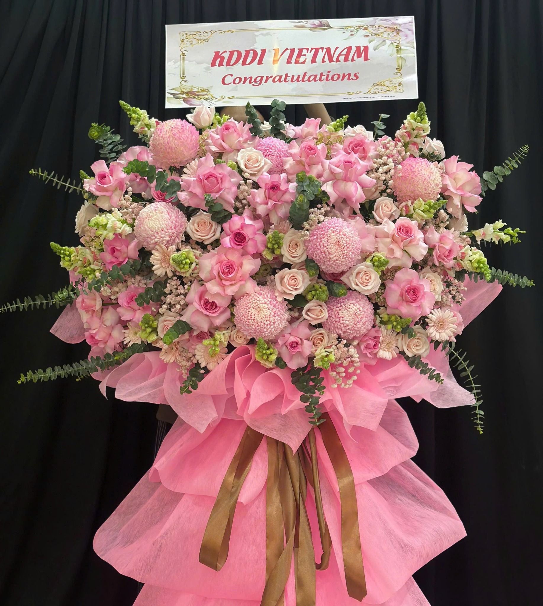  Hoa Chúc Mừng Hồng Phúc Viên Mãn - HCM01 