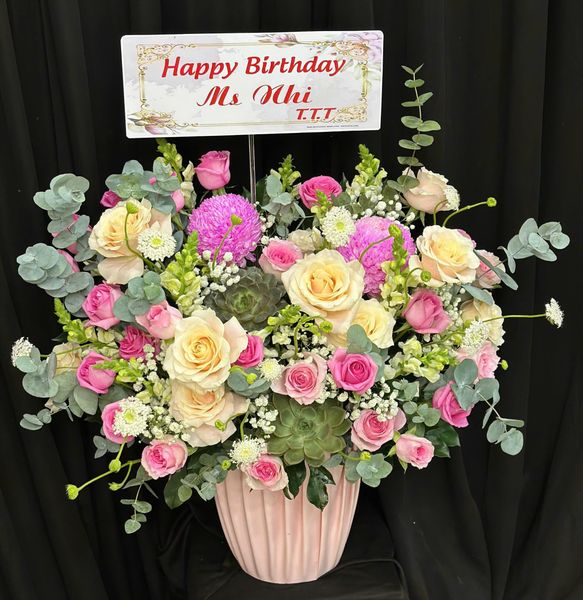 Hoa Cắm Hộp An Nhiên Yêu Thương - HCH05