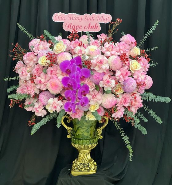 Bình Hoa Hồng Ngọc Phú Quý - HCB01