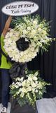  Vòng Hoa Chia Buồn Trắng Lặng Vô Ưu - HTL07 