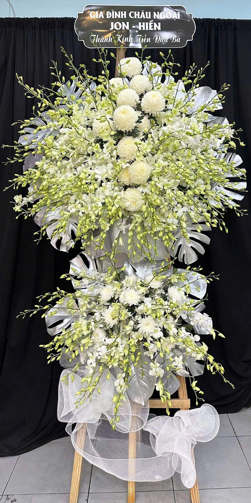  Vòng Hoa Chia Buồn Tĩnh Lặng Vĩnh Hằng - HTL12 