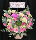  Hoa Cắm Hộp Hồng Vân An Nhiên - HCH14 