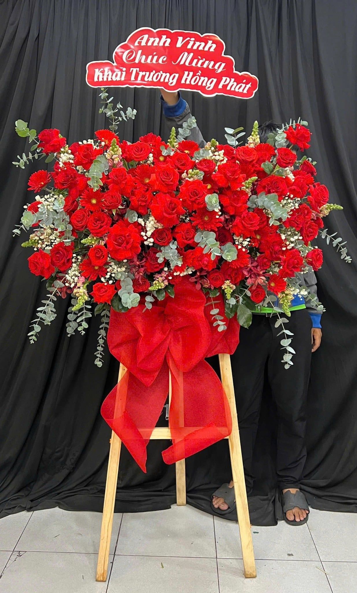  Hoa Chúc Mừng Hồng Diễm Khai Xuân - HCM10 
