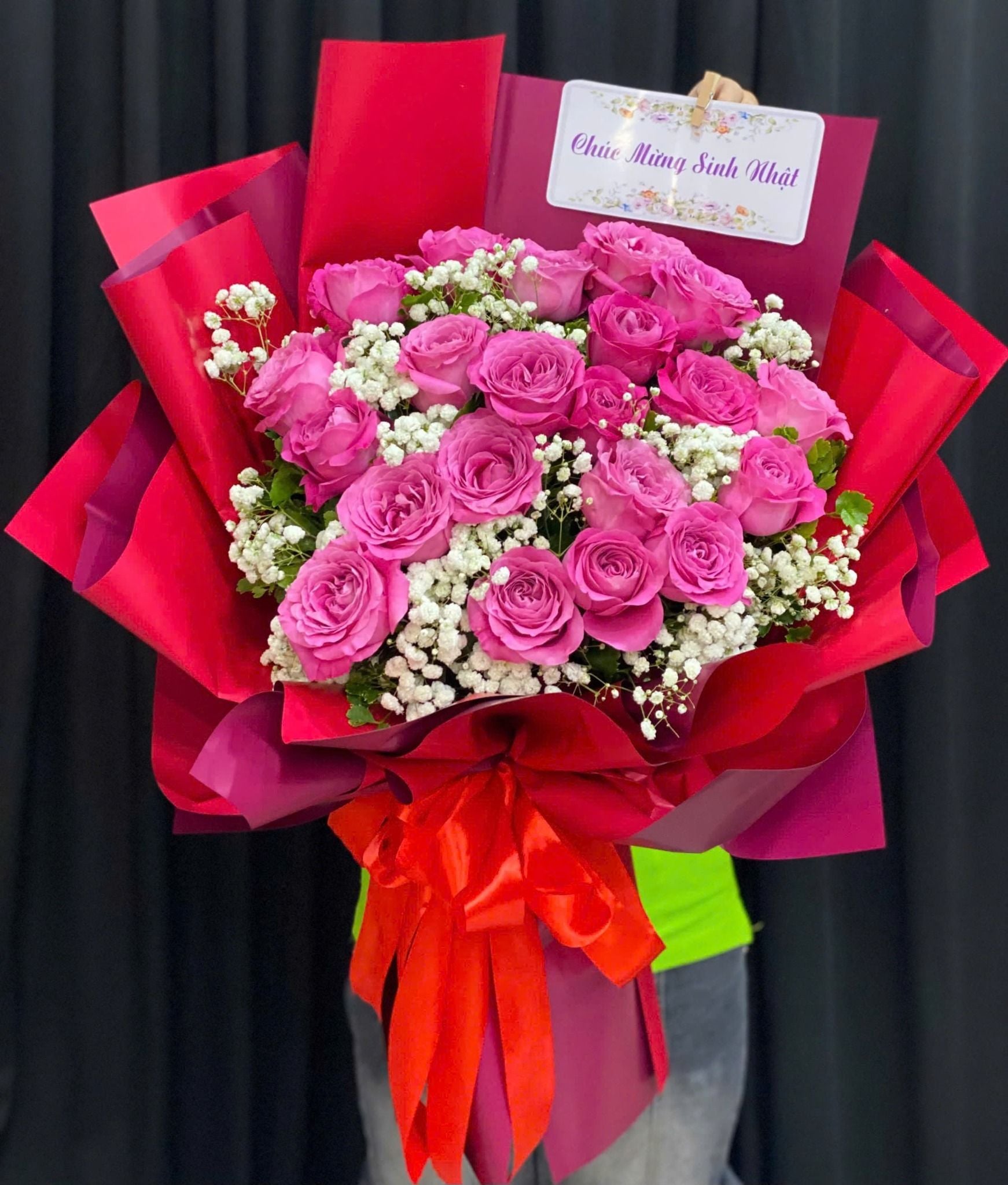  Bó Hoa Hồng Phấn Yêu Thương - HBD06 