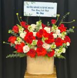  Hoa Cắm Hộp Hồng Phát Cát Tường - HCH28 