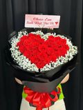  Bó Hoa Trái Tim Đỏ Yêu Thương - HBT05 