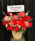  Hoa Cắm Hộp Rực Hồng Thịnh Vượng - HCH27 