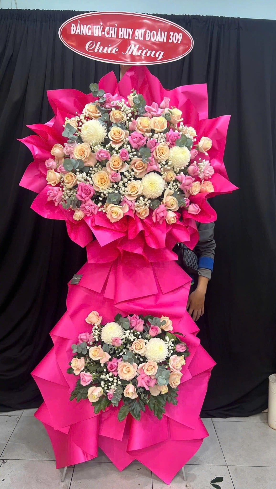  Hoa Chúc Mừng Hương Hồng Cát Tường - HCM27 