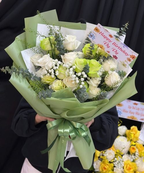 Bó Hoa Lục Ngọc Thanh Xuân - HBD15