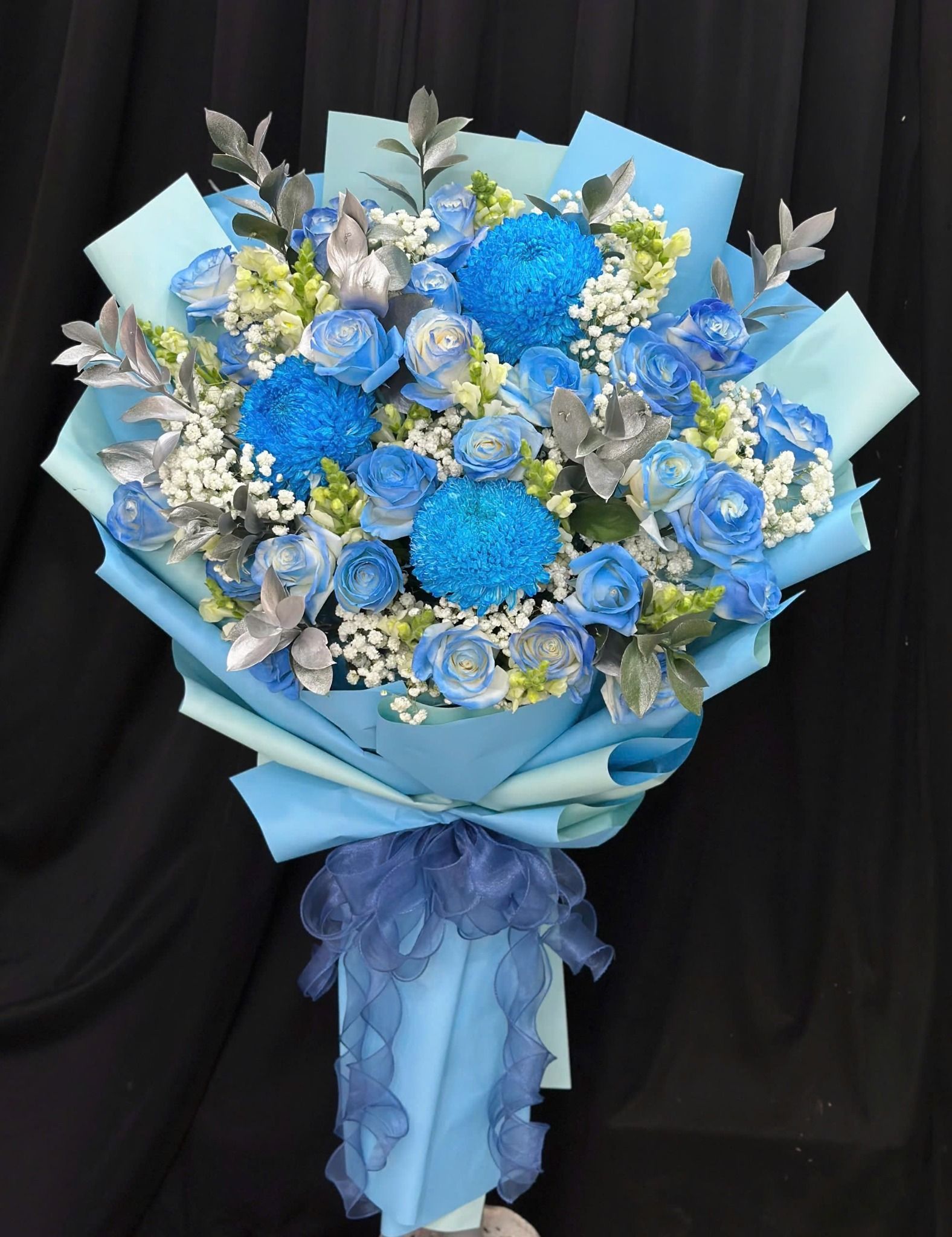  Bó Hoa Lam Ngọc Thịnh Vượng - HBD13 