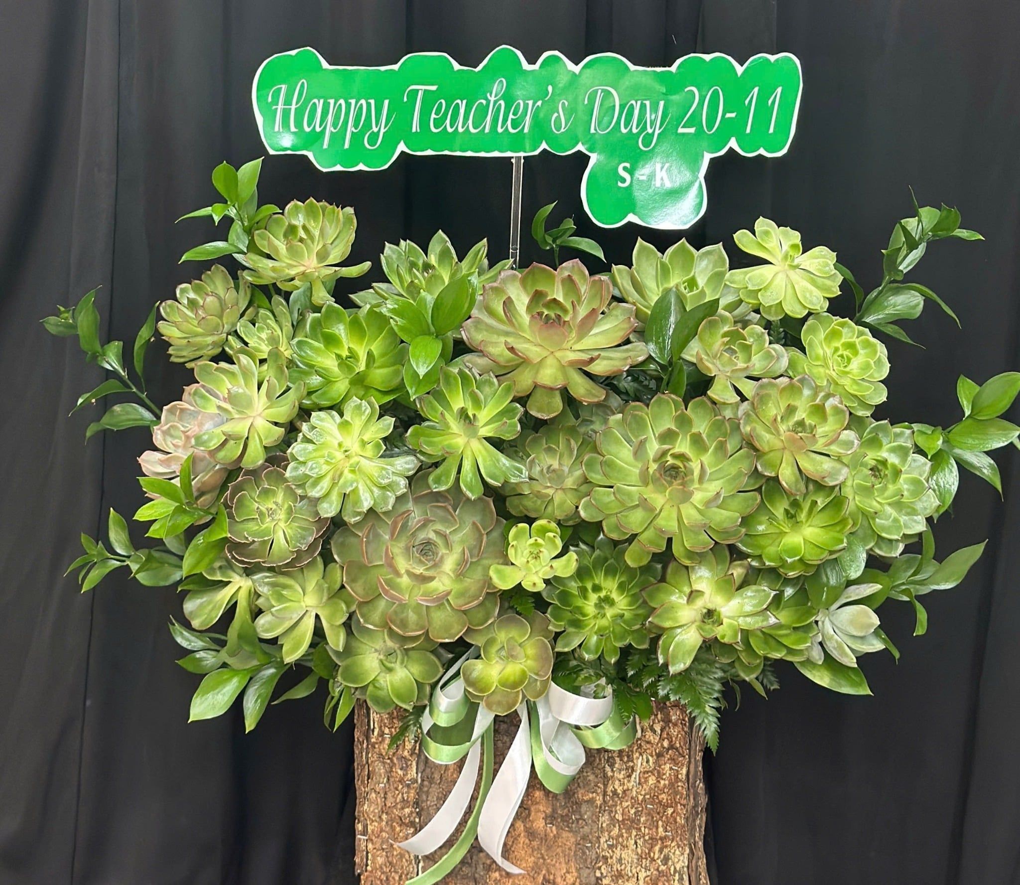  Hoa Cắm Hộp Lộc Xanh An Nhiên- HCH40 