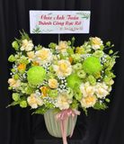  Hoa Cắm Hộp Sắc Xanh An Lành - HCH50 