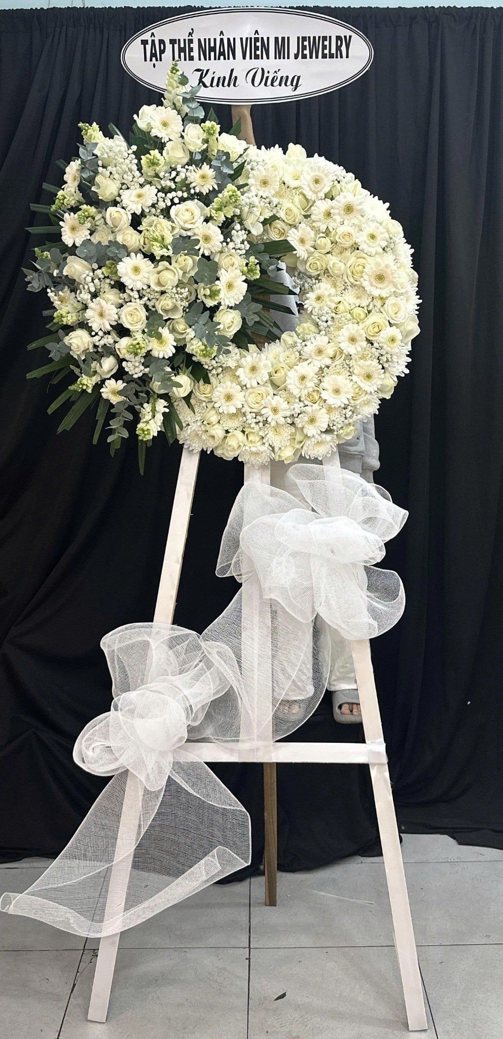  Vòng Hoa Chia Buồn Lời Tiễn Thanh Khiết - HTL33 