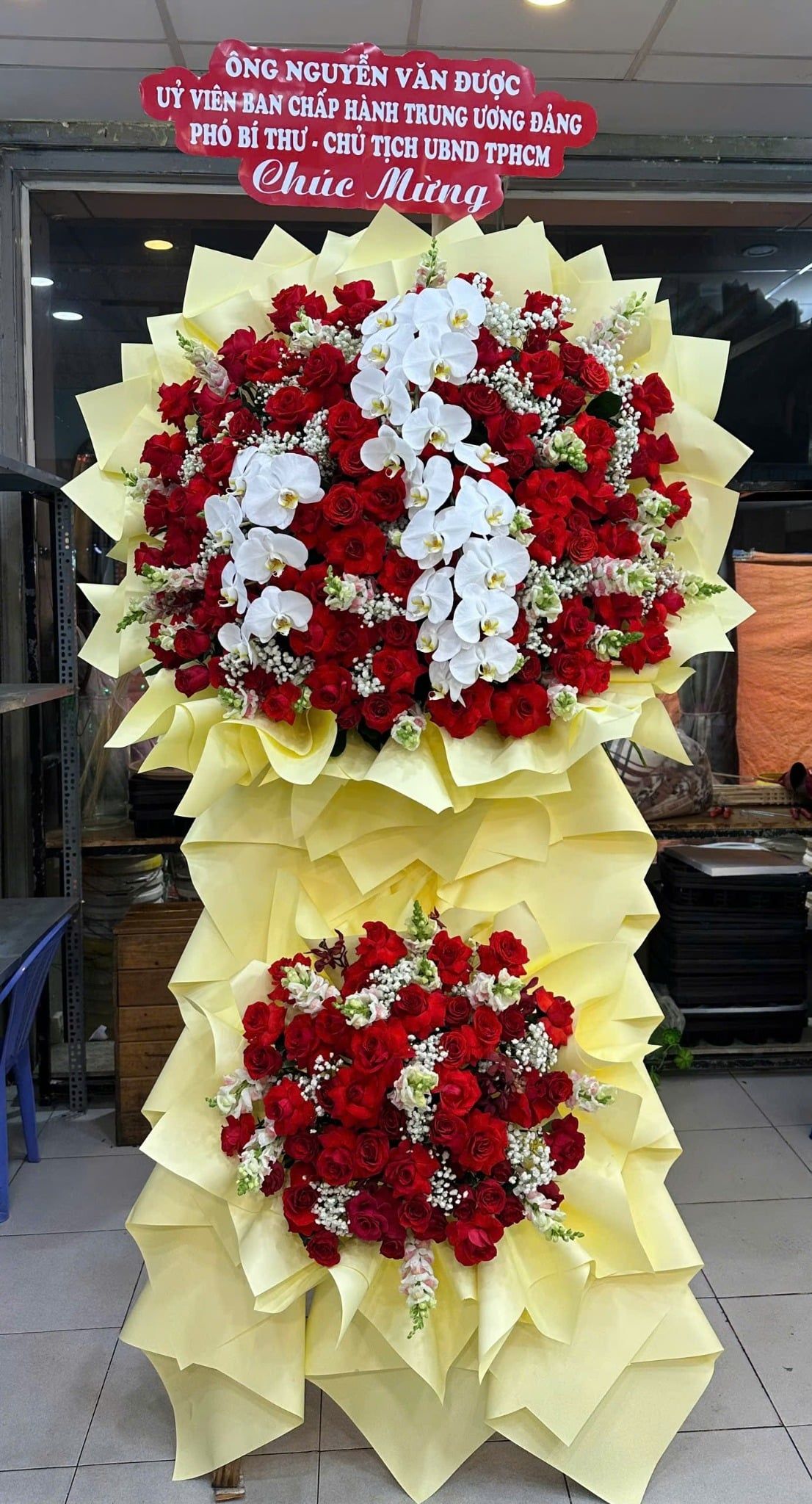  Hoa Chúc Mừng Hồng Phát Thịnh Vượng - HCM34 