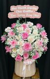  Hoa Cắm Hộp Hồng Nhẹ Gửi Thương - HCH56 