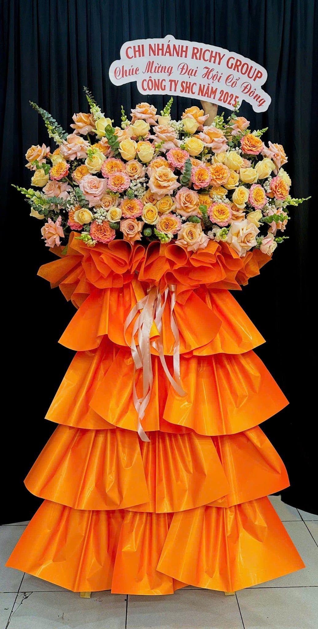  Hoa Chúc Mừng Sắc Cam Mộng Mơ - HCM42 