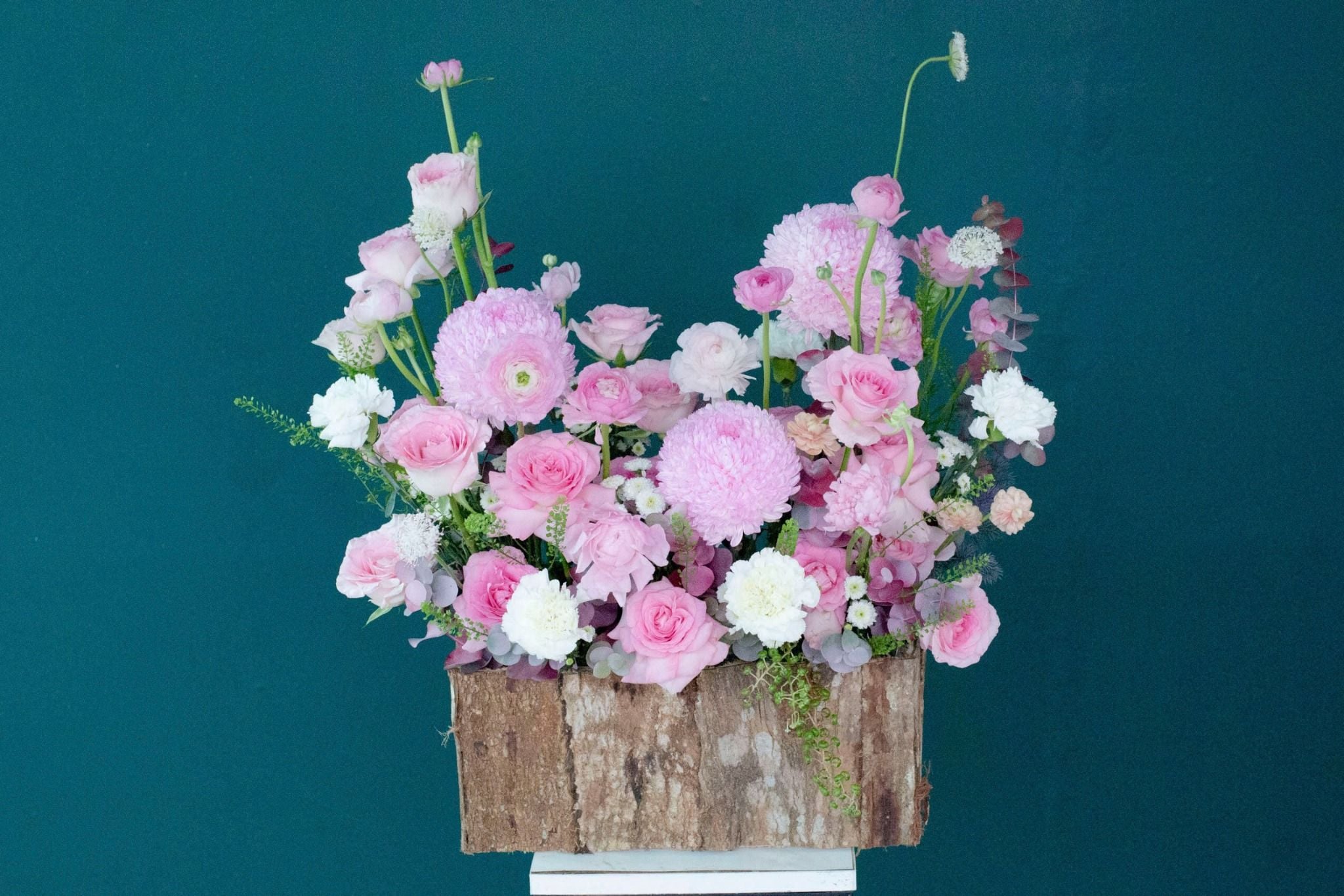  Hoa Cắm Hộp Hồng Ngọt An Yên - HCH65 