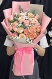 Bó Hoa Đào Hồng Ngọt Ngào - HBD68 