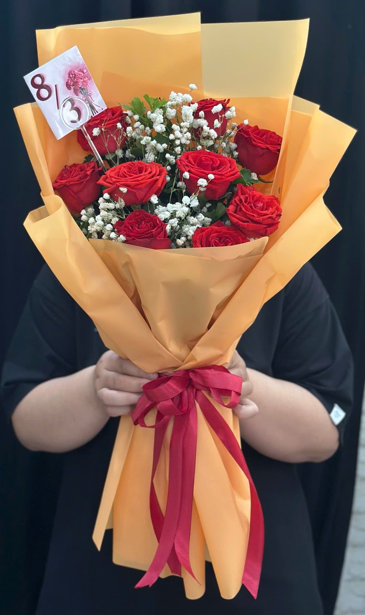  Bó Hoa Đỏ Thắm Tình Hoa - HBD65 